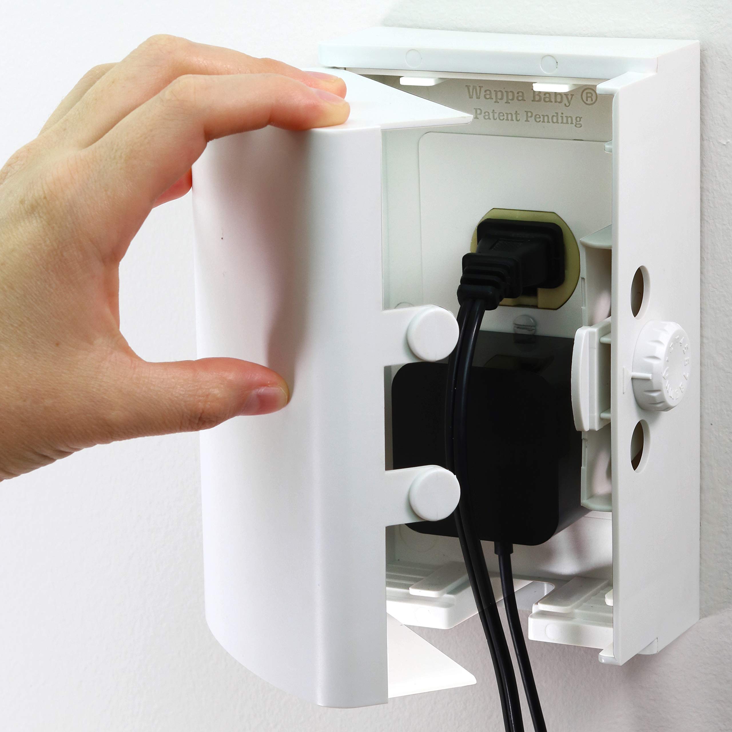 Wappa Baby outlet cover box dual lock enhances toddler safety.