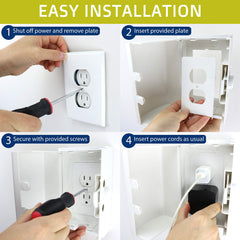 Wappa Baby outlet cover box hardware included for quick setup.
