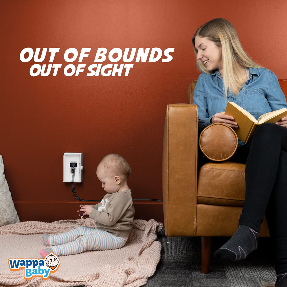 Wappa Baby outlet coverage suitable for garage outlets and utility spaces.