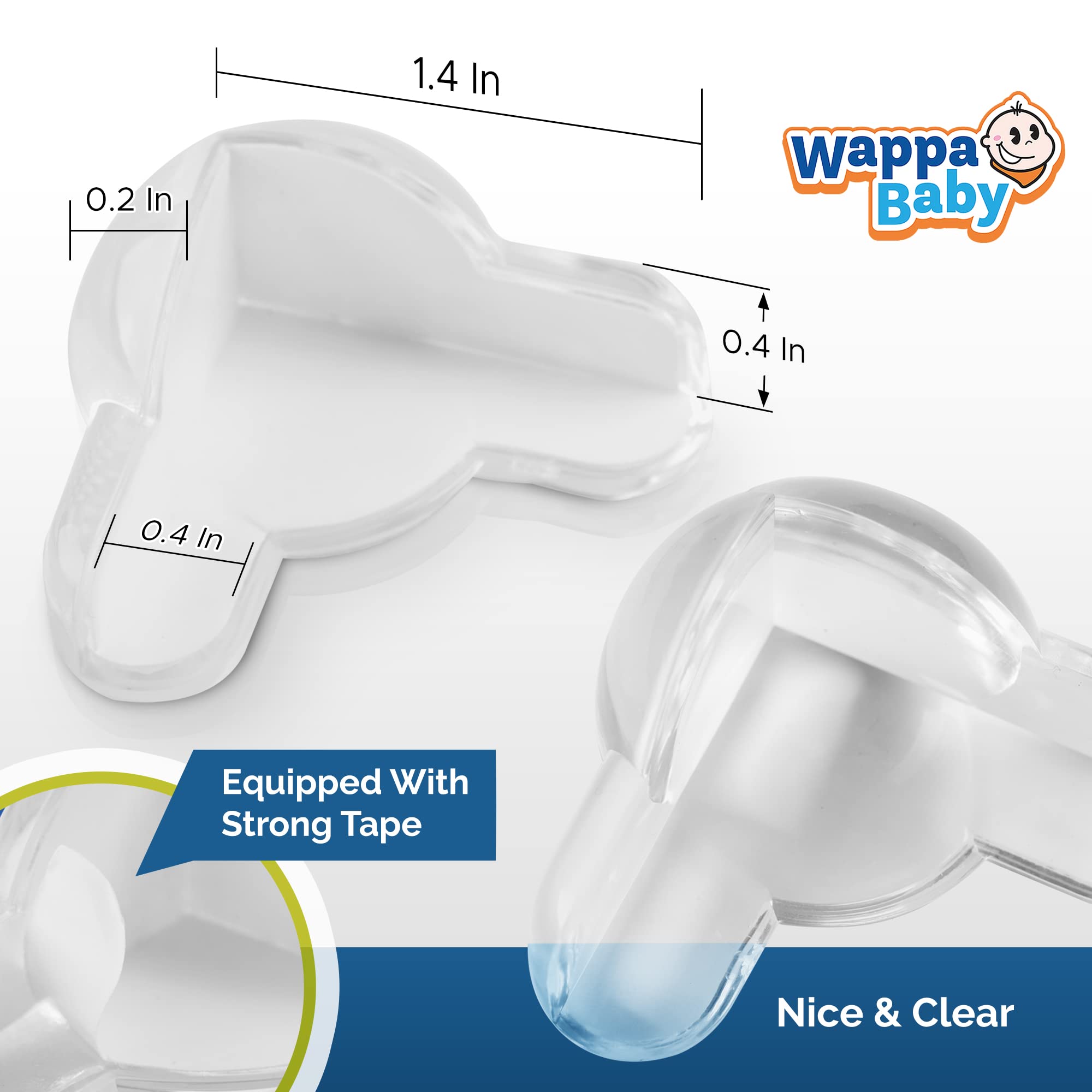 Effortless babyproofing that fits various edge shapes.