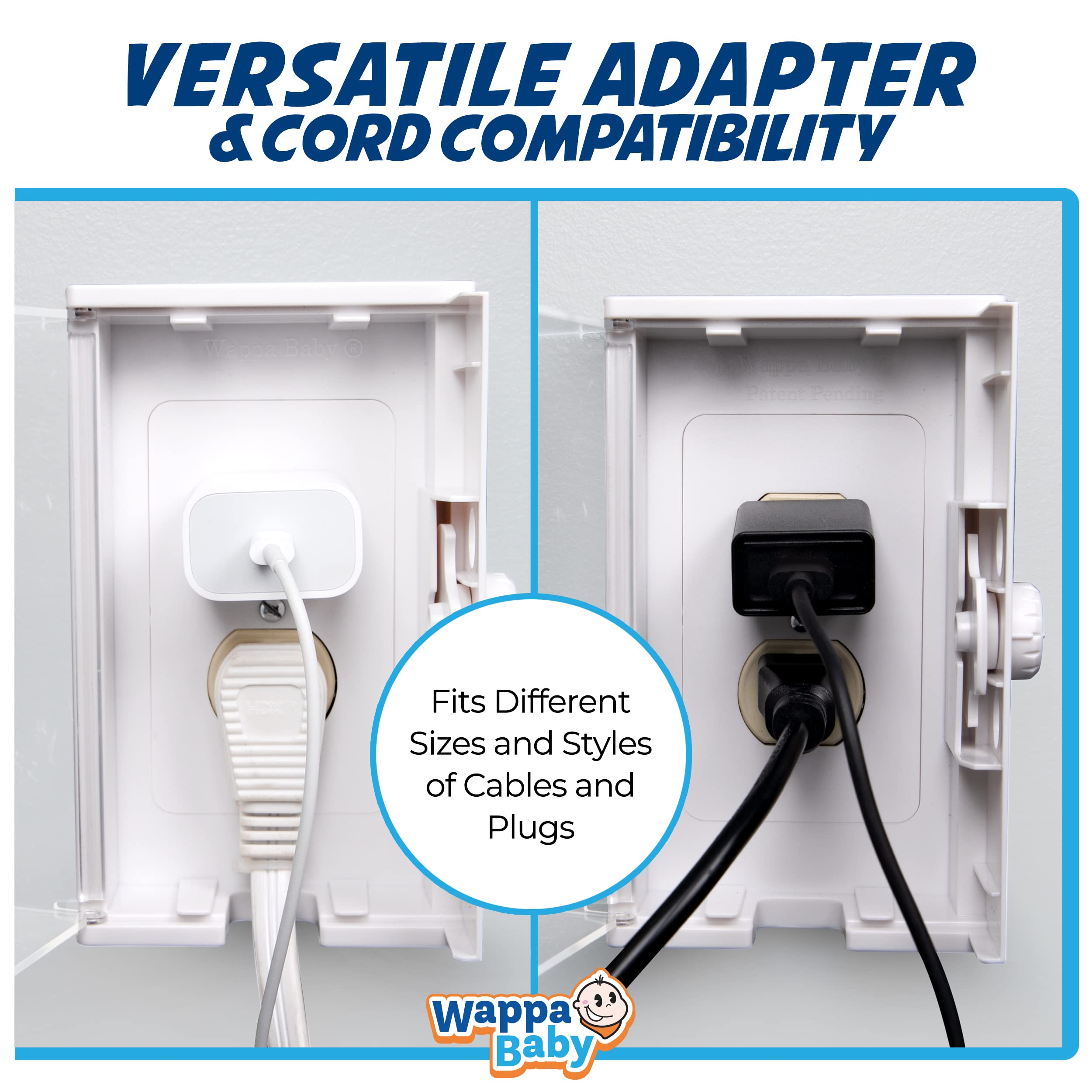 Wappa Baby sleek white design blends with most decors.