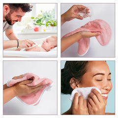 Warm Cuddles large 12x12 washcloth ideal for face and body.