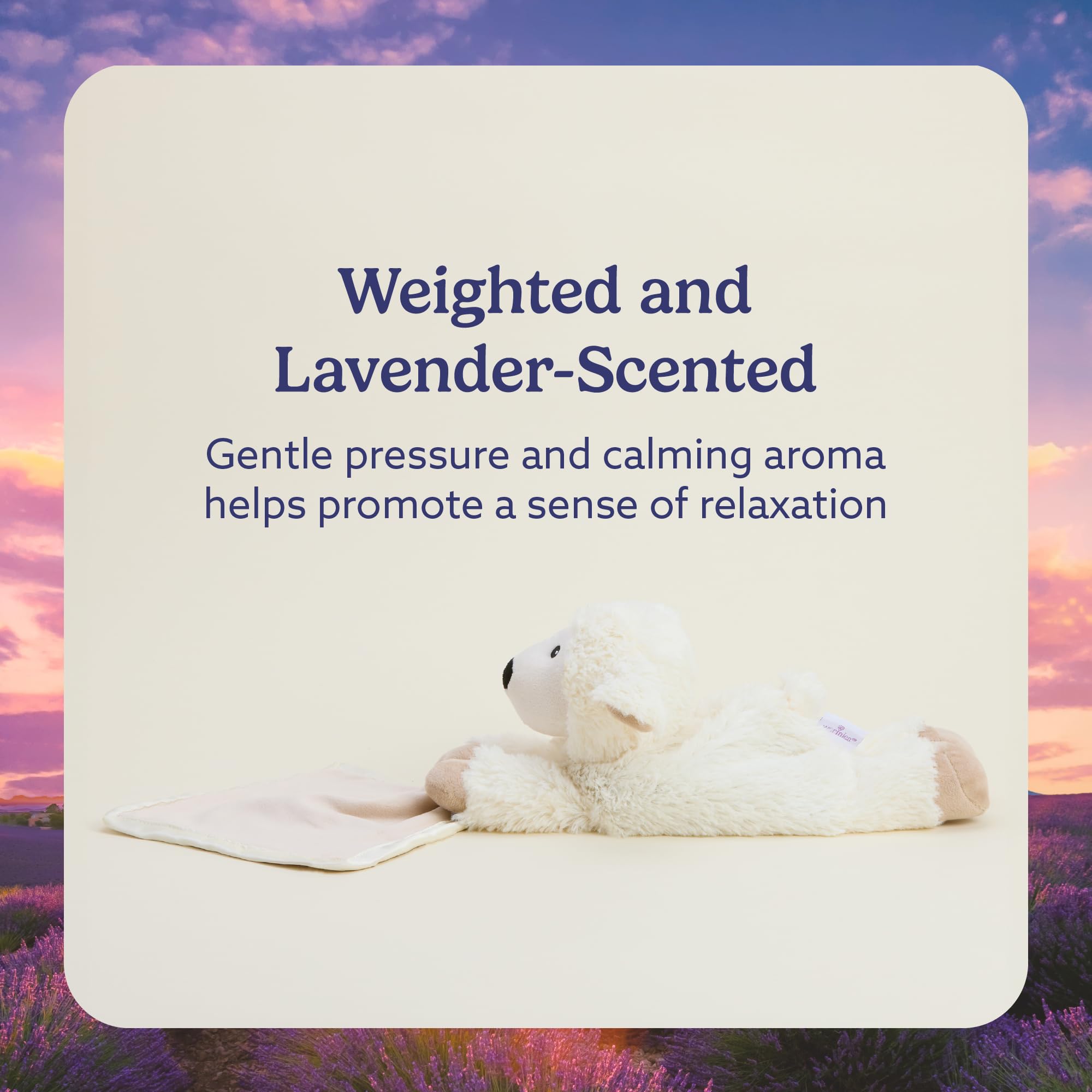 Warmies Lavender-scented plush creates a calming atmosphere for bedtime routines.
