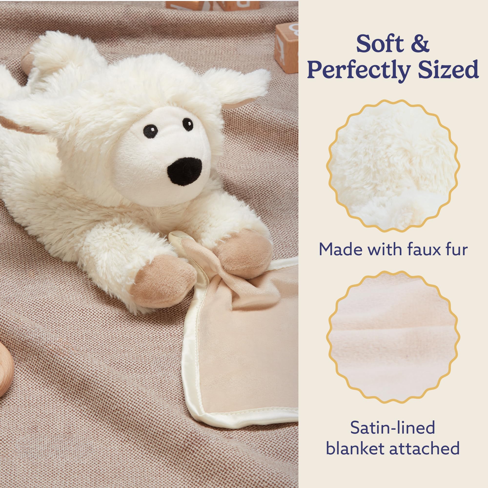 Warmies Weighted Plush Snuggle provides cozy, comforting heft for quiet moments.