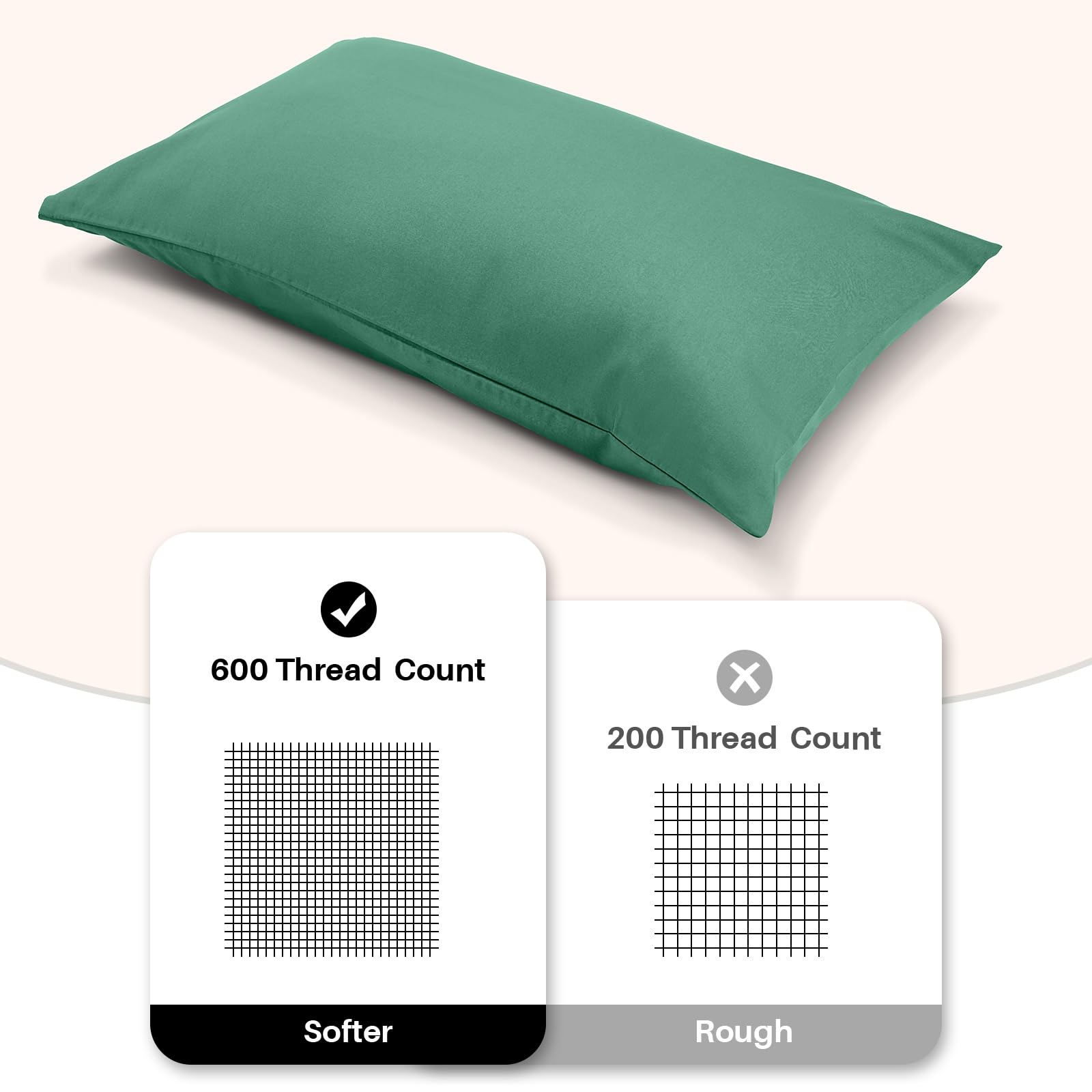 Warmstar pillowcase with soft sateen finish offers a silky, skin-friendly feel.