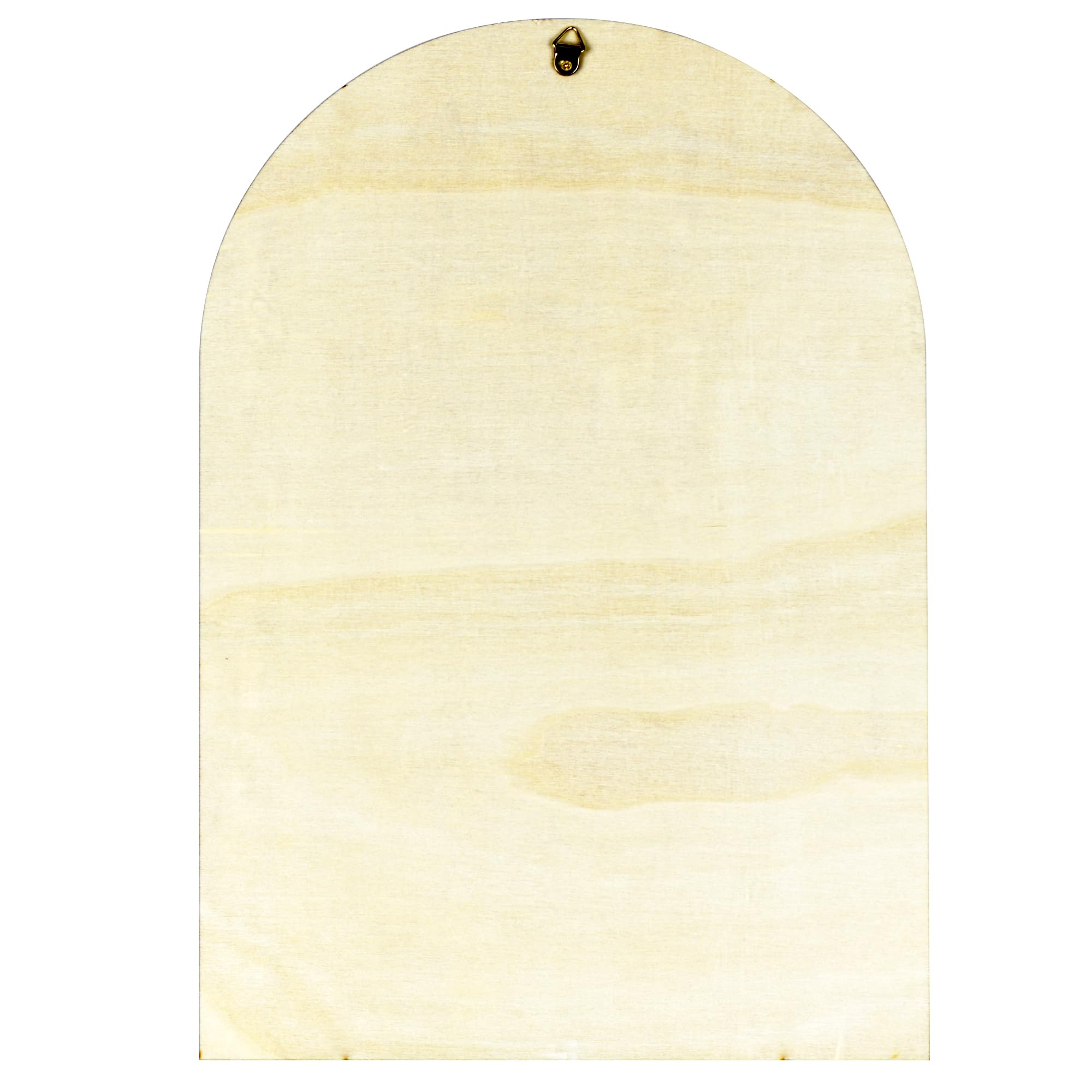 Wartter arch display can hang on wall or sit on a dresser.