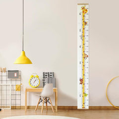 Waterproof canvas height ruler for durable use.