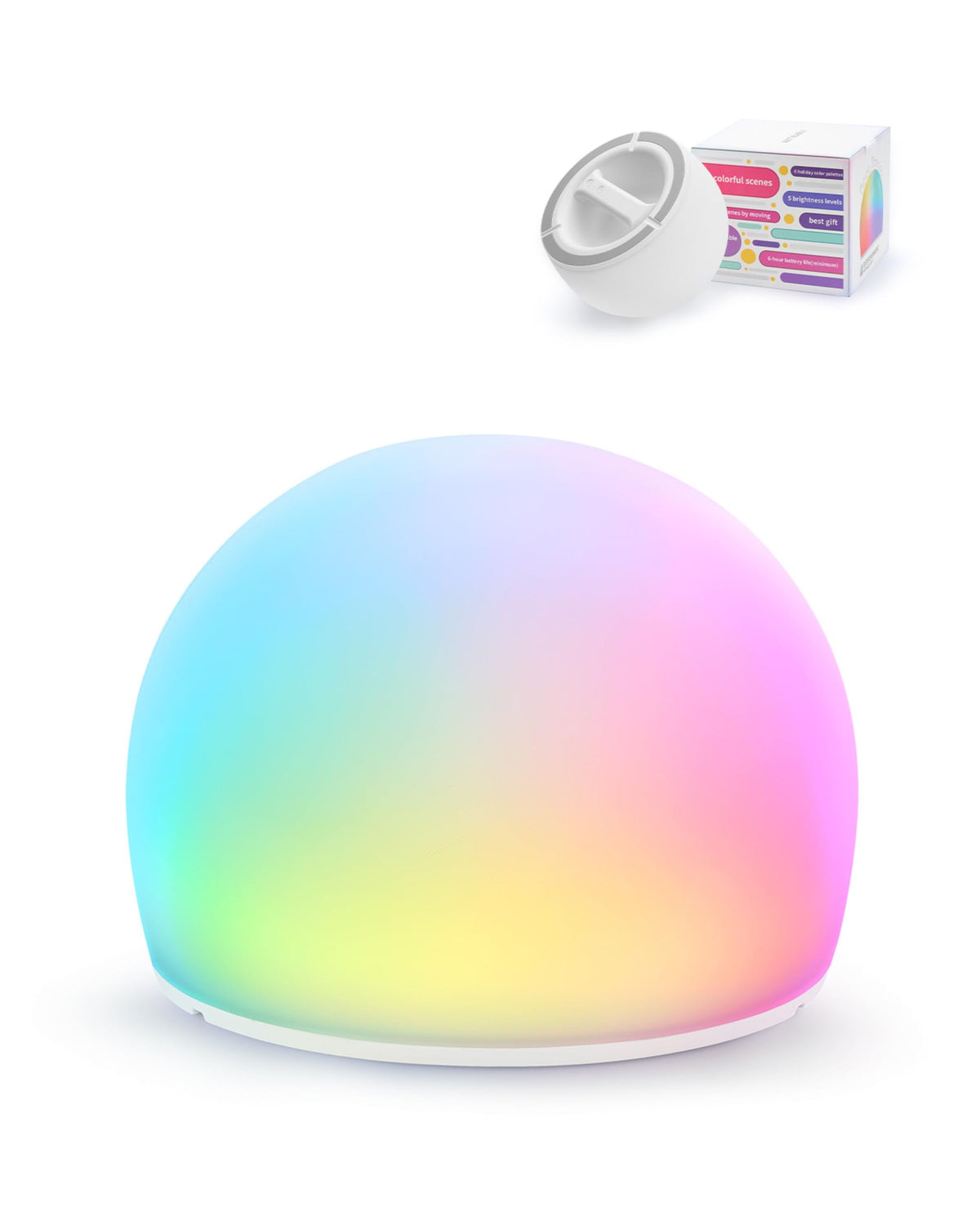 WattBubble night light kids 13 colors for bedtime ambiance.
