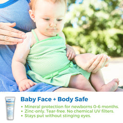 Waxhead Baby Sunscreen bottle with tear-free design for sensitive eyes