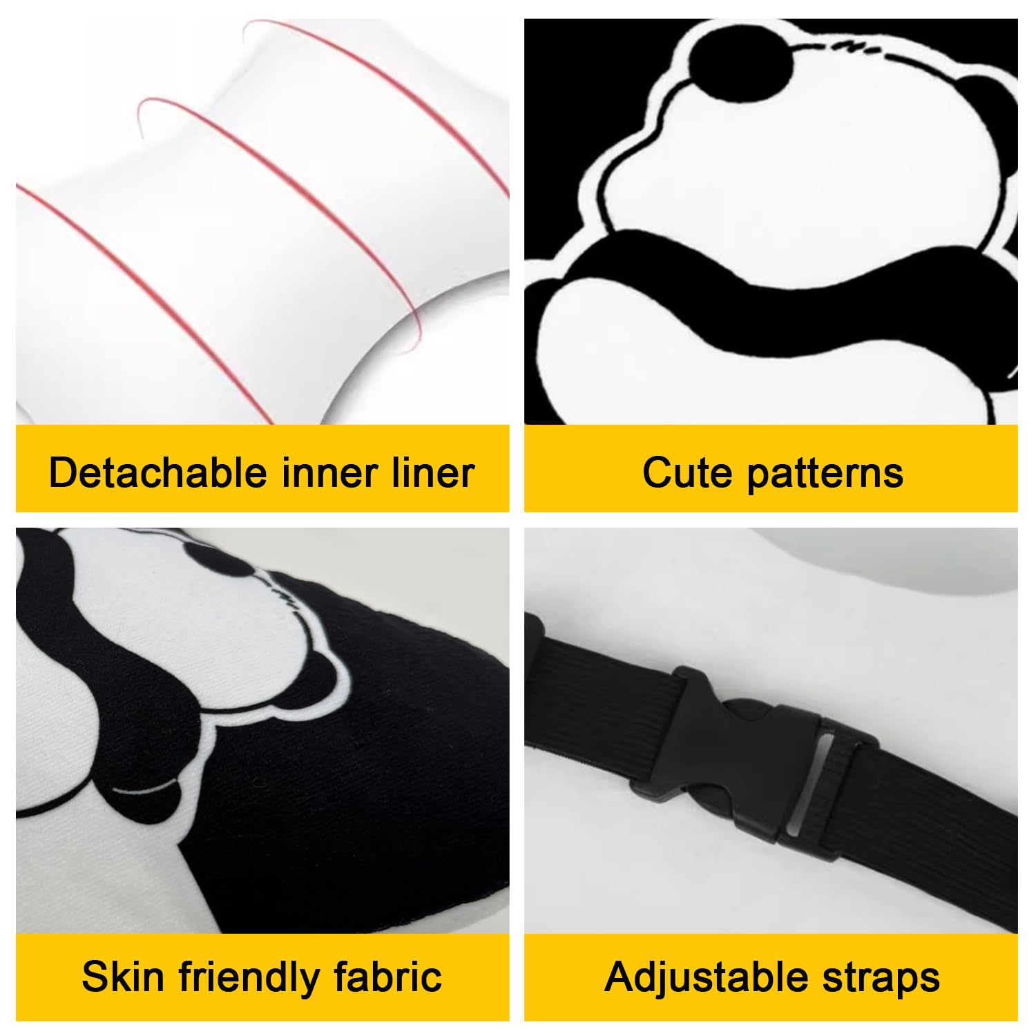 Wayuto panda headrest office-chair versatile comfort during work.