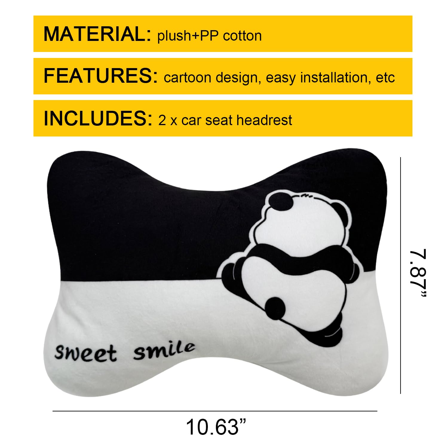 Wayuto two-pack headrest provides value for family or gifts.