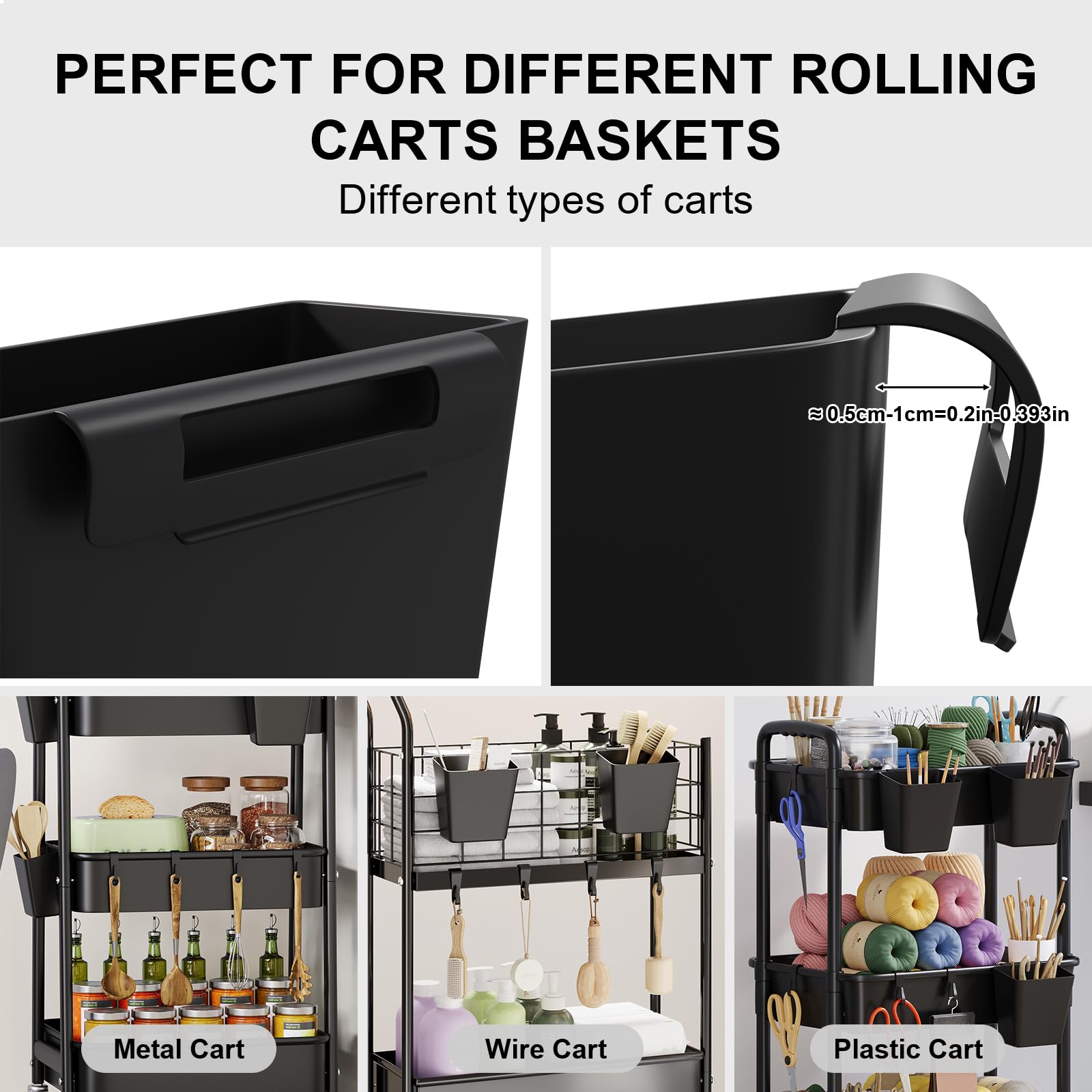 WBKATN makeup cart storage keeps brushes and tools within reach