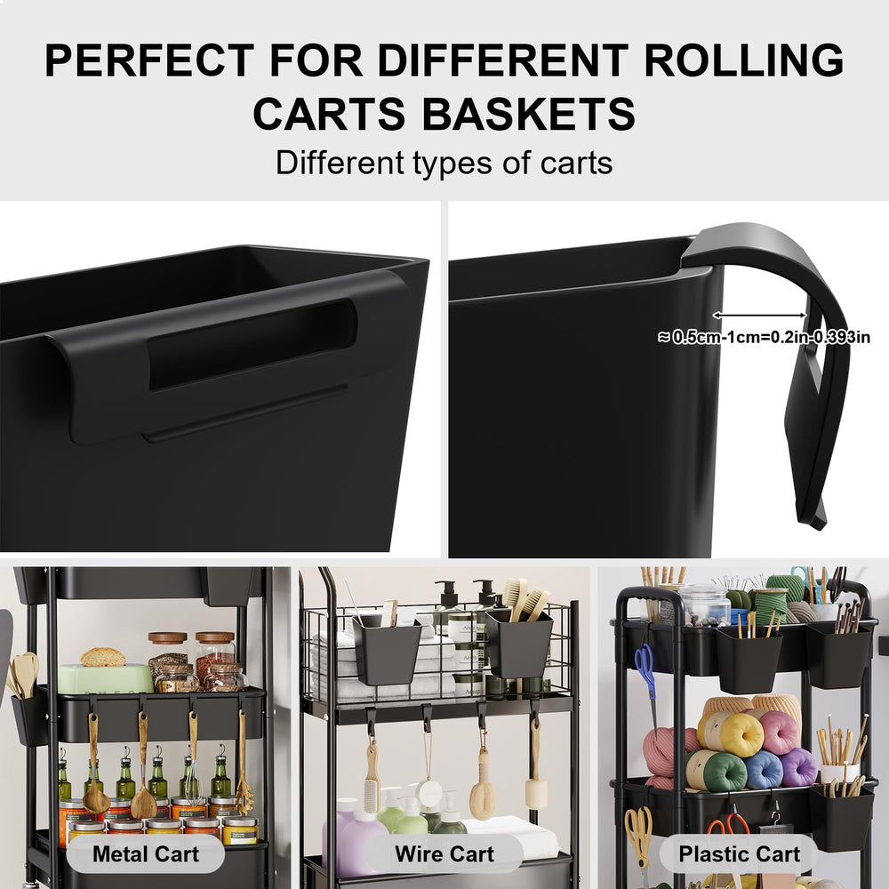 WBKATN makeup cart storage keeps brushes and tools within reach