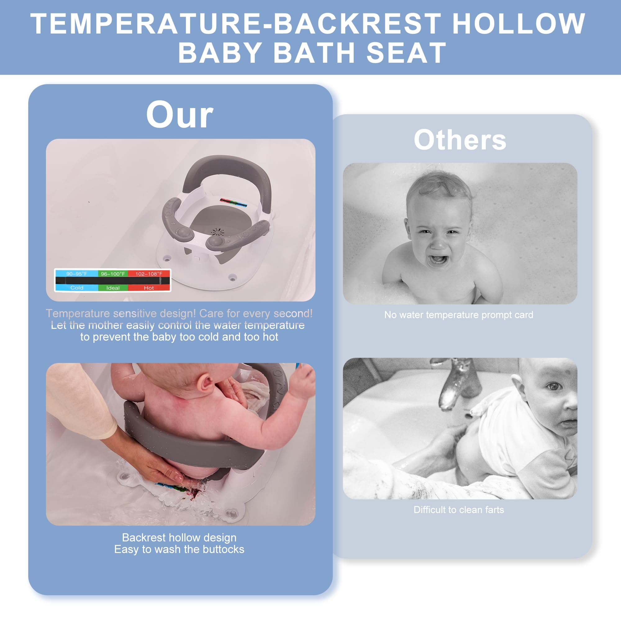 Wddbb BPA-free PP and TPR materials gentle on baby skin