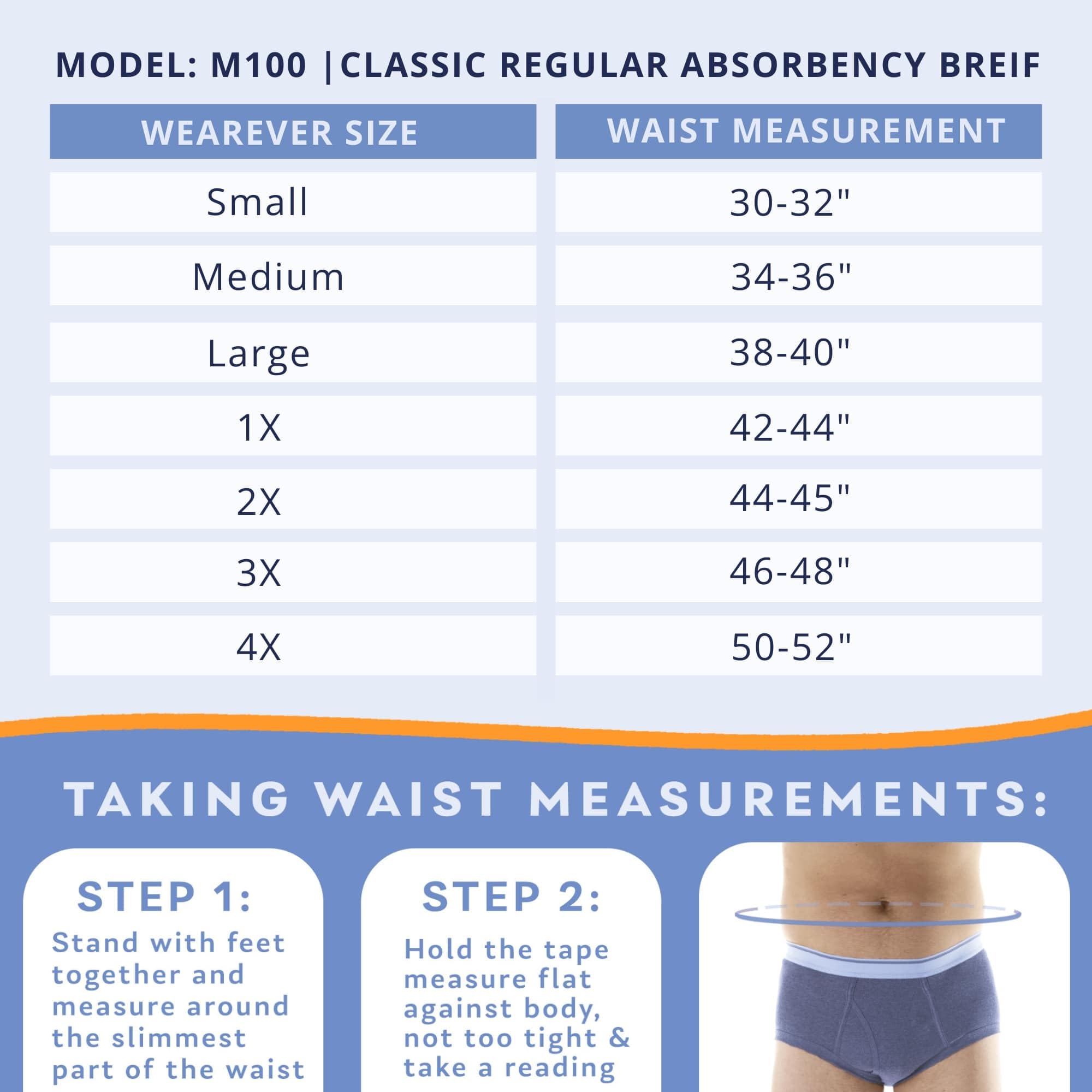 Wearever absorbent pad inside view highlights regular absorbency capability.