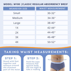 Wearever absorbent pad inside view highlights regular absorbency capability.
