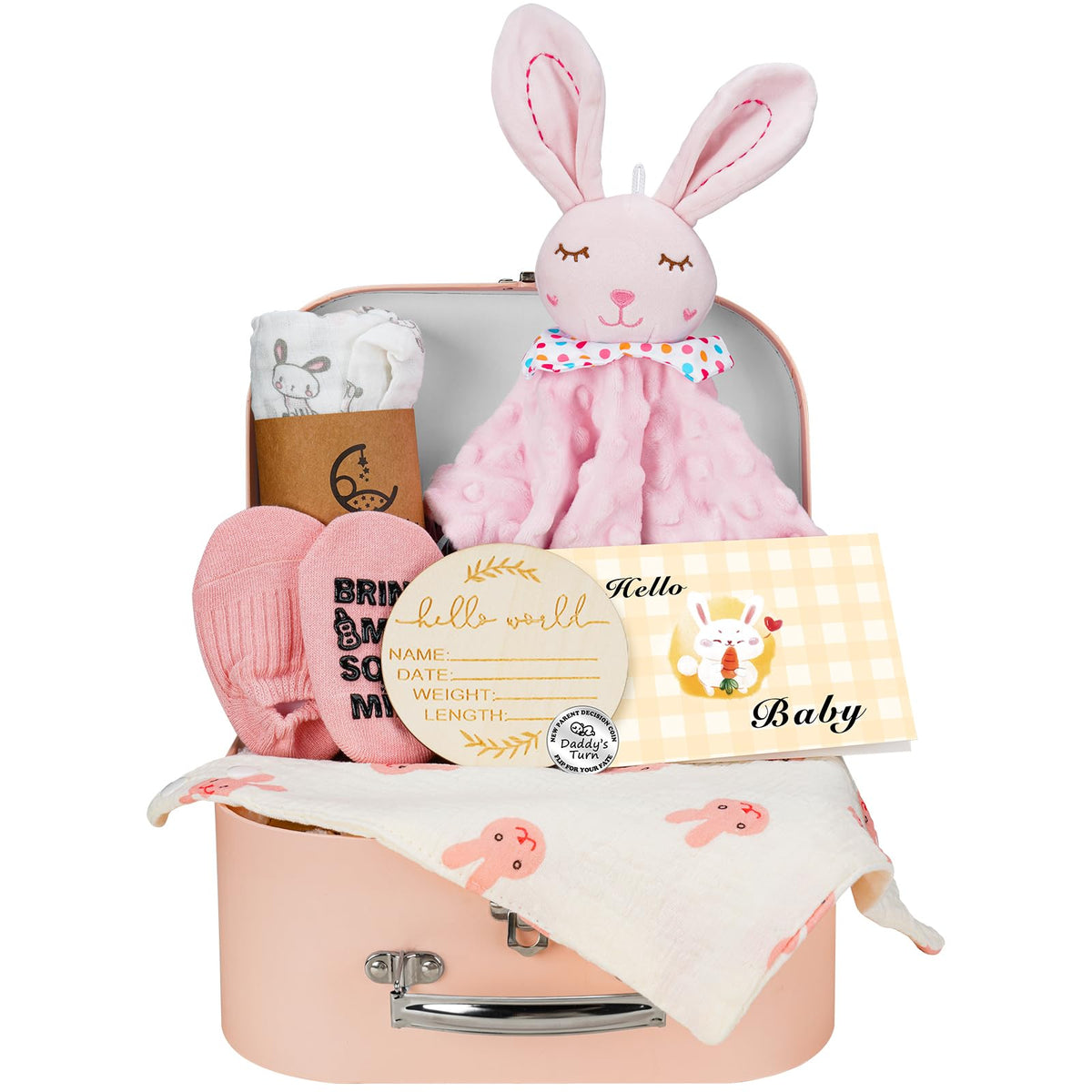 WECOOL bunny toy blanket with bells promotes gentle auditory engagement
