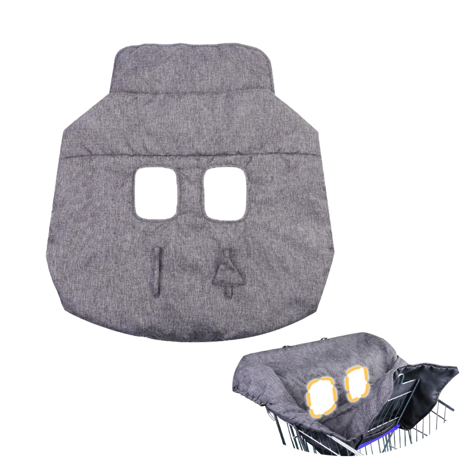 WedFeir machine-washable grey cover simplifies cleanup after trips.