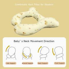 Wedfull cartoon bear neck support design cradles infant's head gently