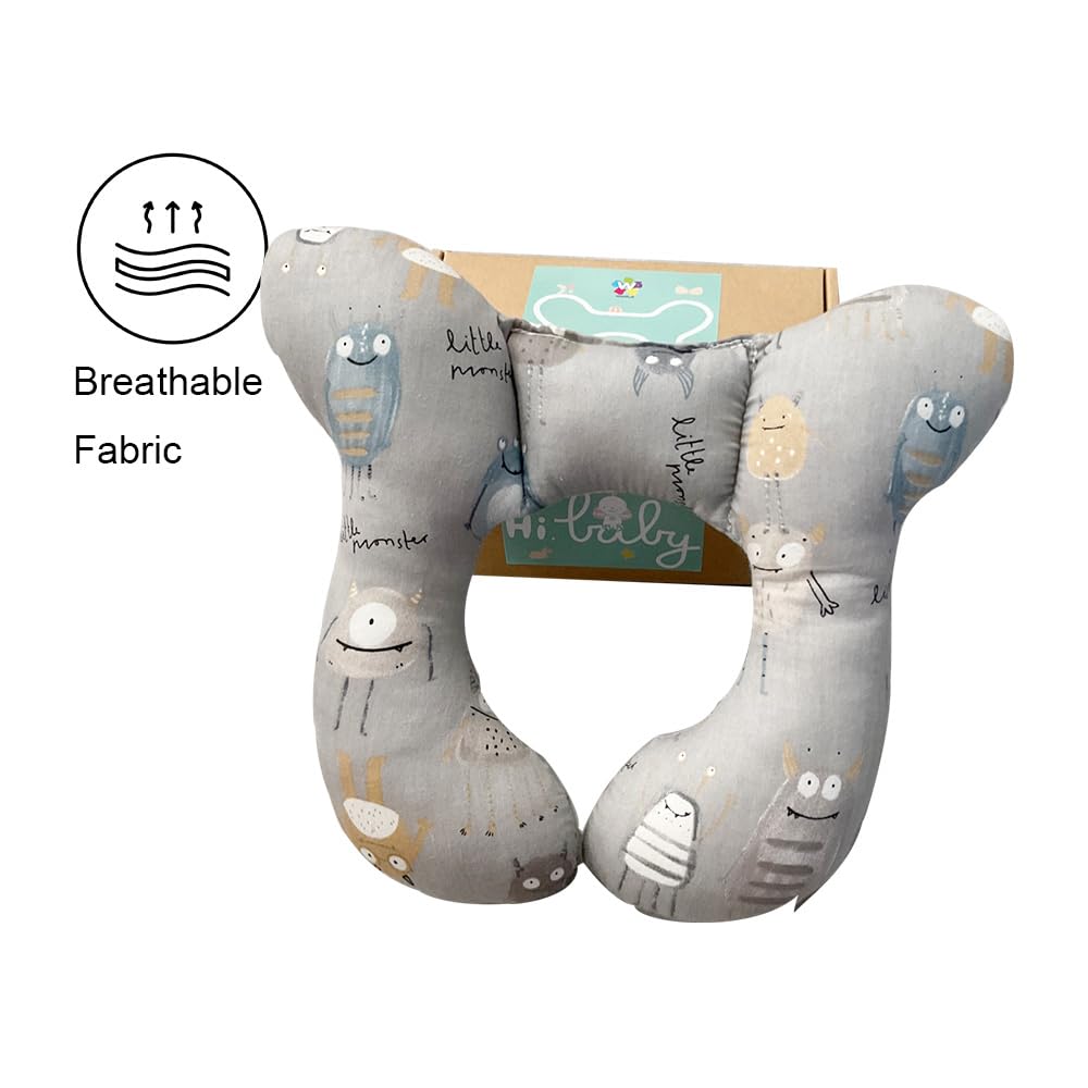 Wedfull stroller-neck-support helps keep infant aligned during strolls.