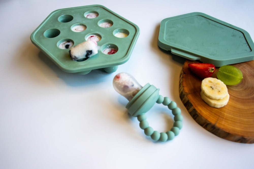 Wee Little Ones feeder handles with textured grips aid small hands gripping