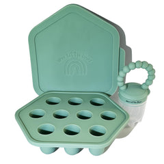 Wee Little Ones premium silicone fruit feeder with self-feeding design for easy meals