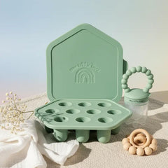 Wee Little Ones silicone freezer tray with multiple compartments for precise portions
