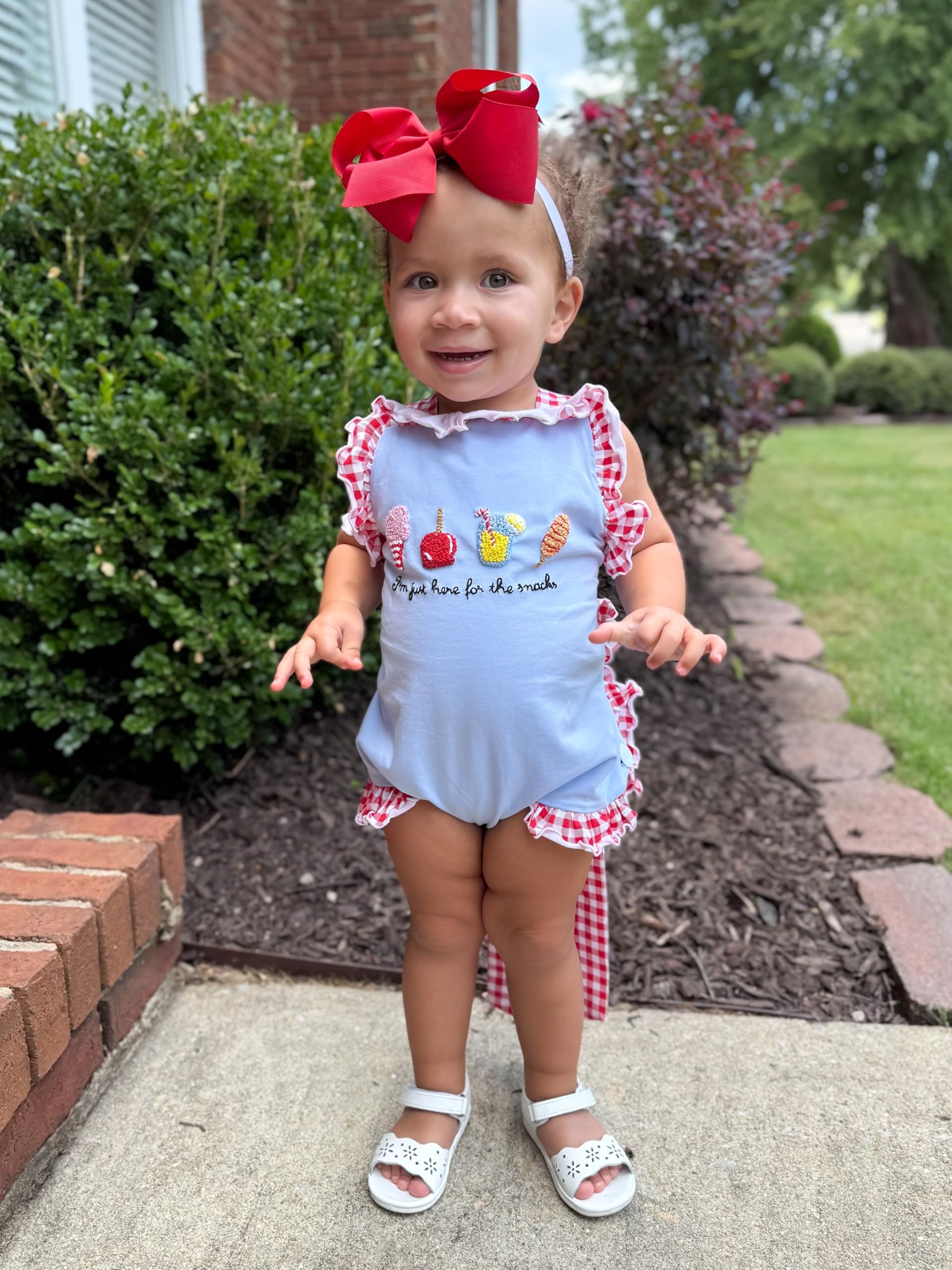 Wee Ones two-pack king red bows shown together for mix-and-match outfits
