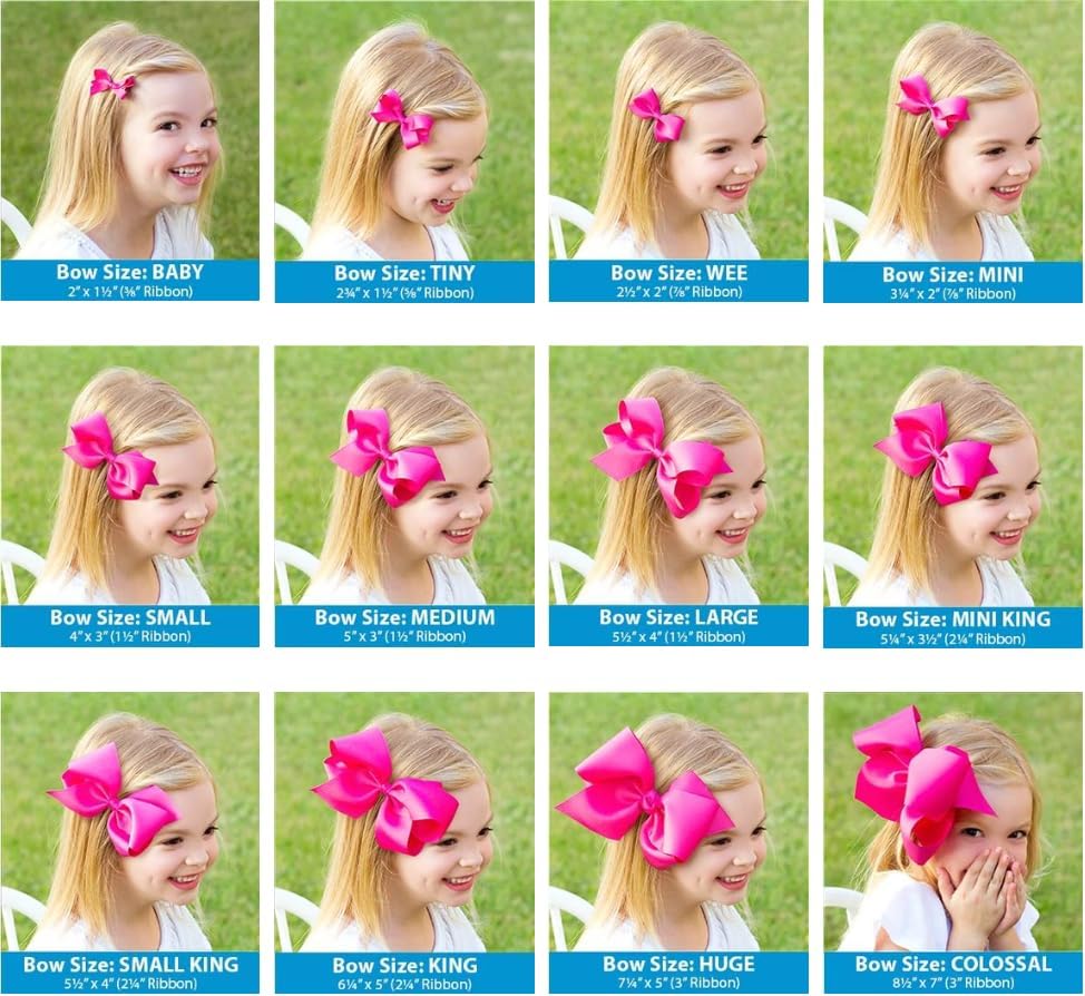 Wee Ones medium bowtie for comfortable, secure, stylish hair.