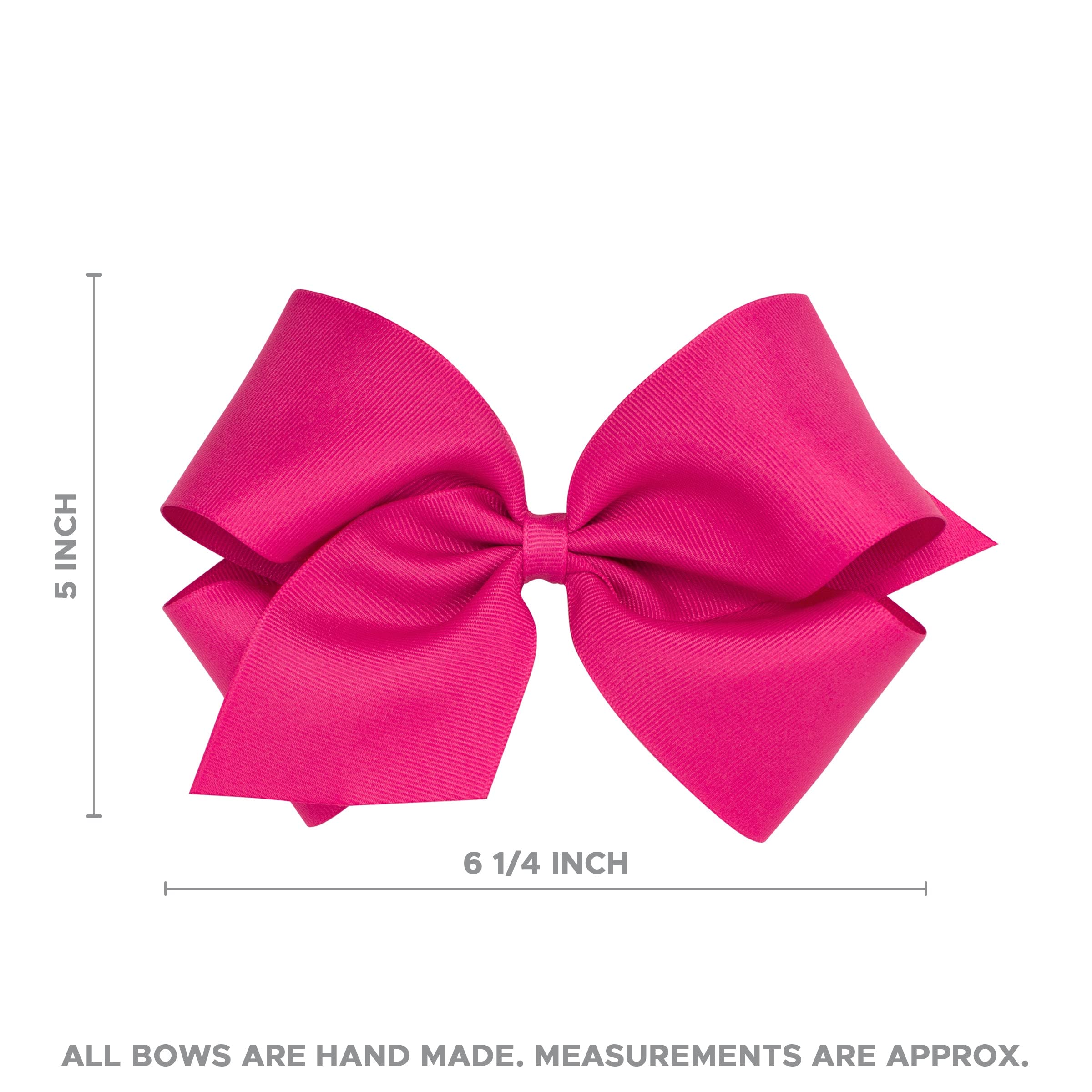Bow dimensions 6.25 by 5 inches for comfortable family photo wear.