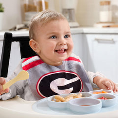 Wee Ones Divine Creations toddler bib with game-day graphic for stylish, mess-friendly wear.