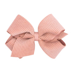 Wee Ones grosgrain bow on WeeStay clip in King Sweet Nectar for a polished look.