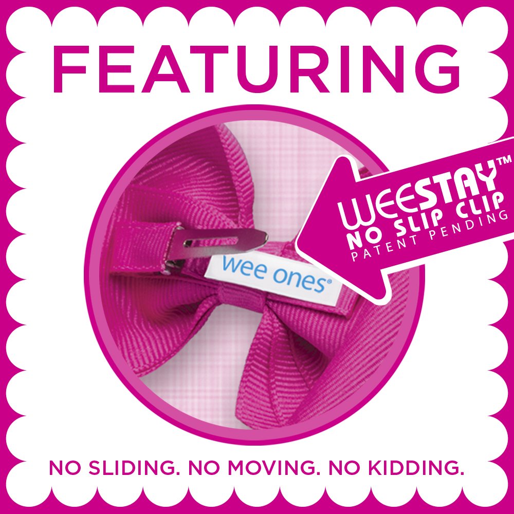 Wee Ones WeeStay clip keeps bow in place during photos and play
