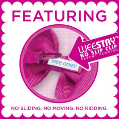 Wee Ones WeeStay clip keeps bow in place during photos and play