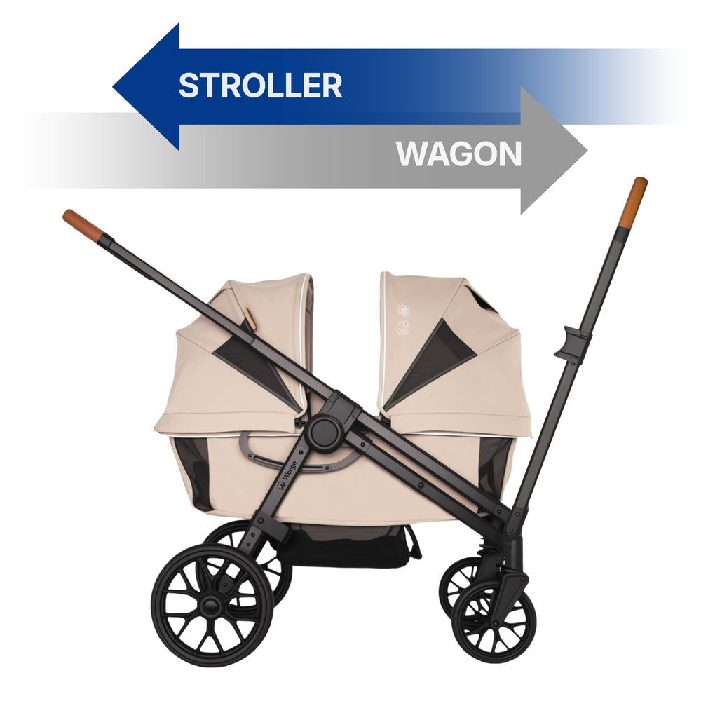 Weego Wagon safety-harness keeps kids securely fastened.