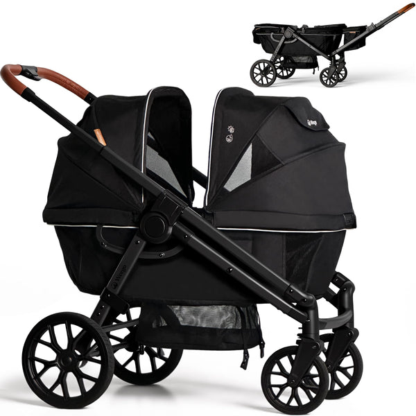 Weego Wagon ultra-light frame 26 lbs for easy family travel.