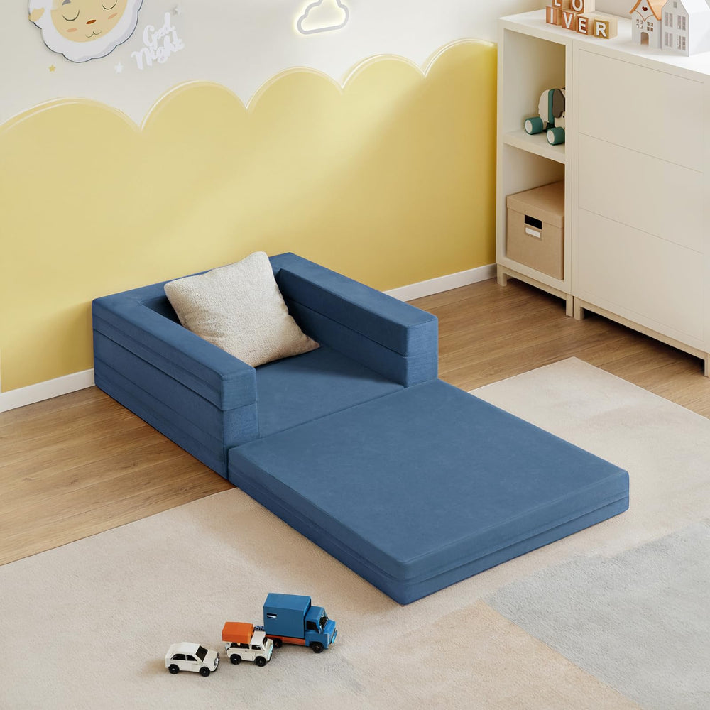 WeeGuruu stain-resistant fabric wipes clean with a damp cloth