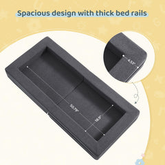 WeeGuruu travel toddler bed shown in 3-in-1 convertible mode.