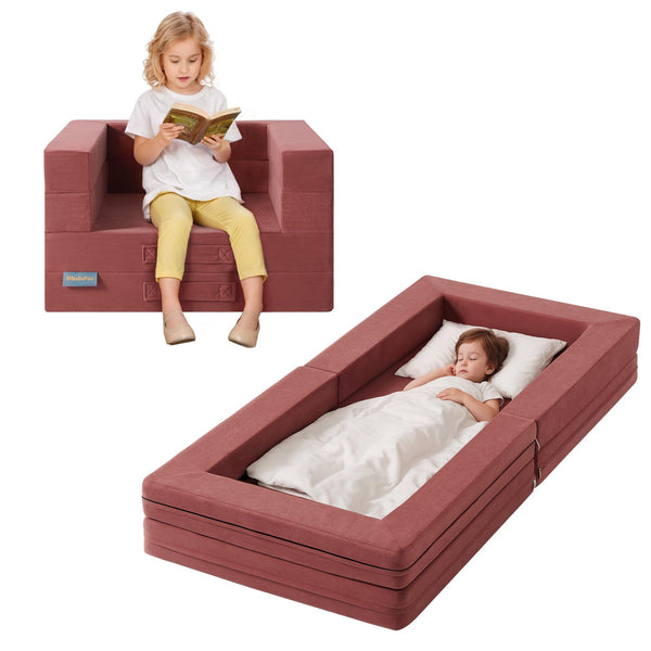 WeeGuruu Travel Toddler Bed boxed for easy transport and storage.