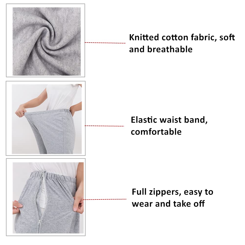 WEEOATAR bottom-zipper pants for quick changes and privacy.