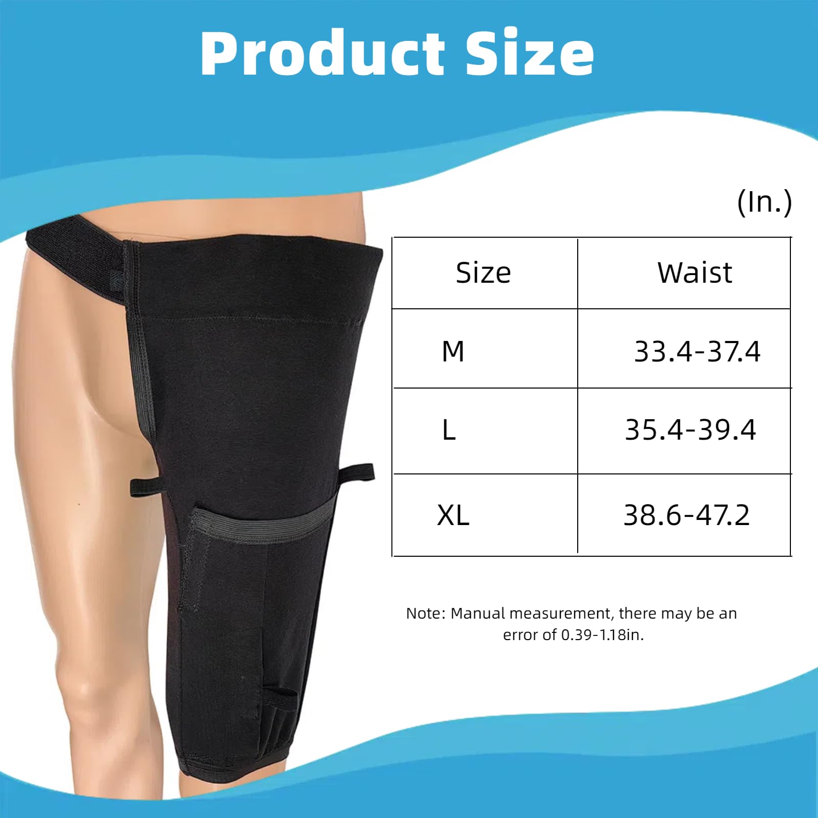 WEEOATAR catheter leg bag mobility and discretion stays in place during activity.