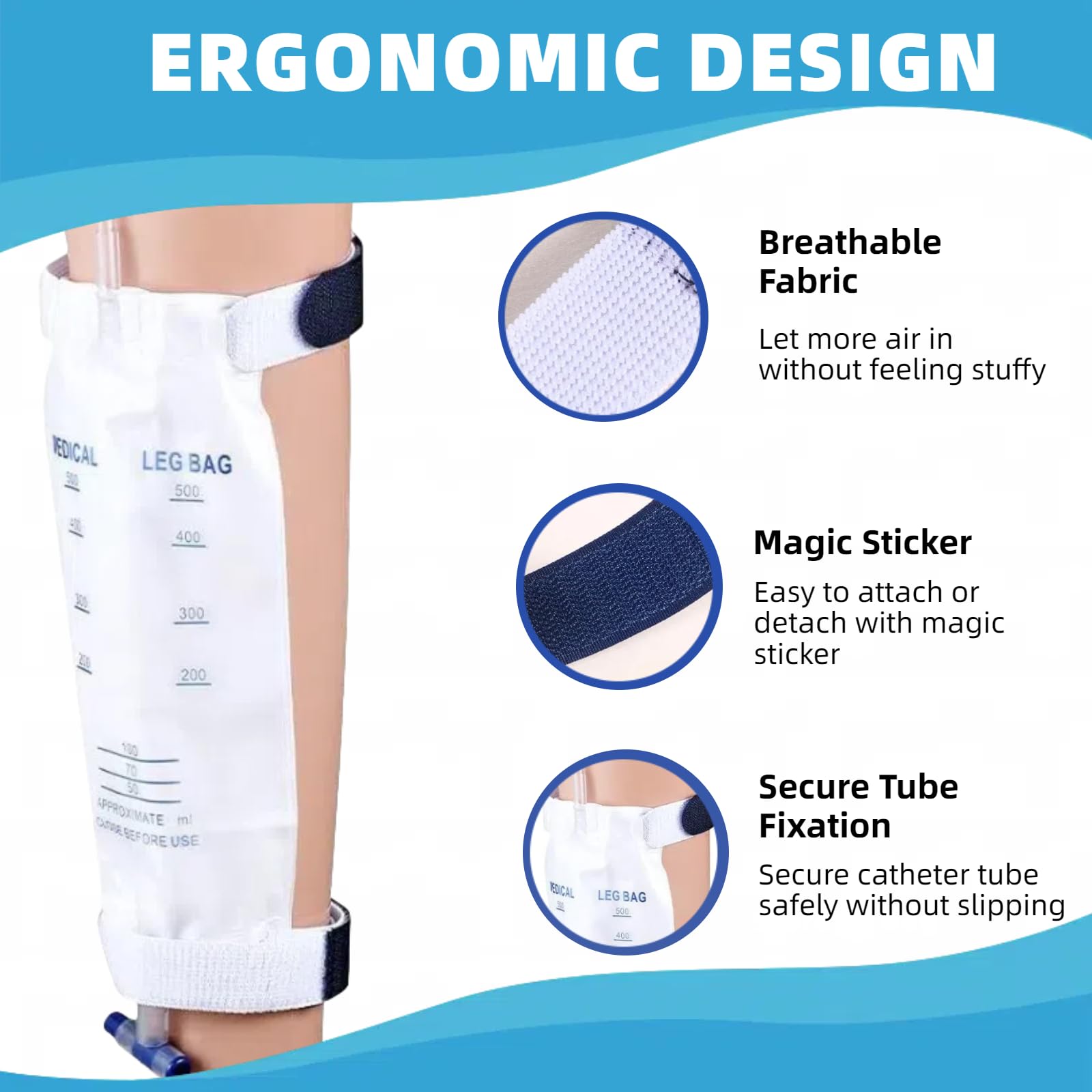 WEEOATAR leg band on leg demonstrates anti-slip design.