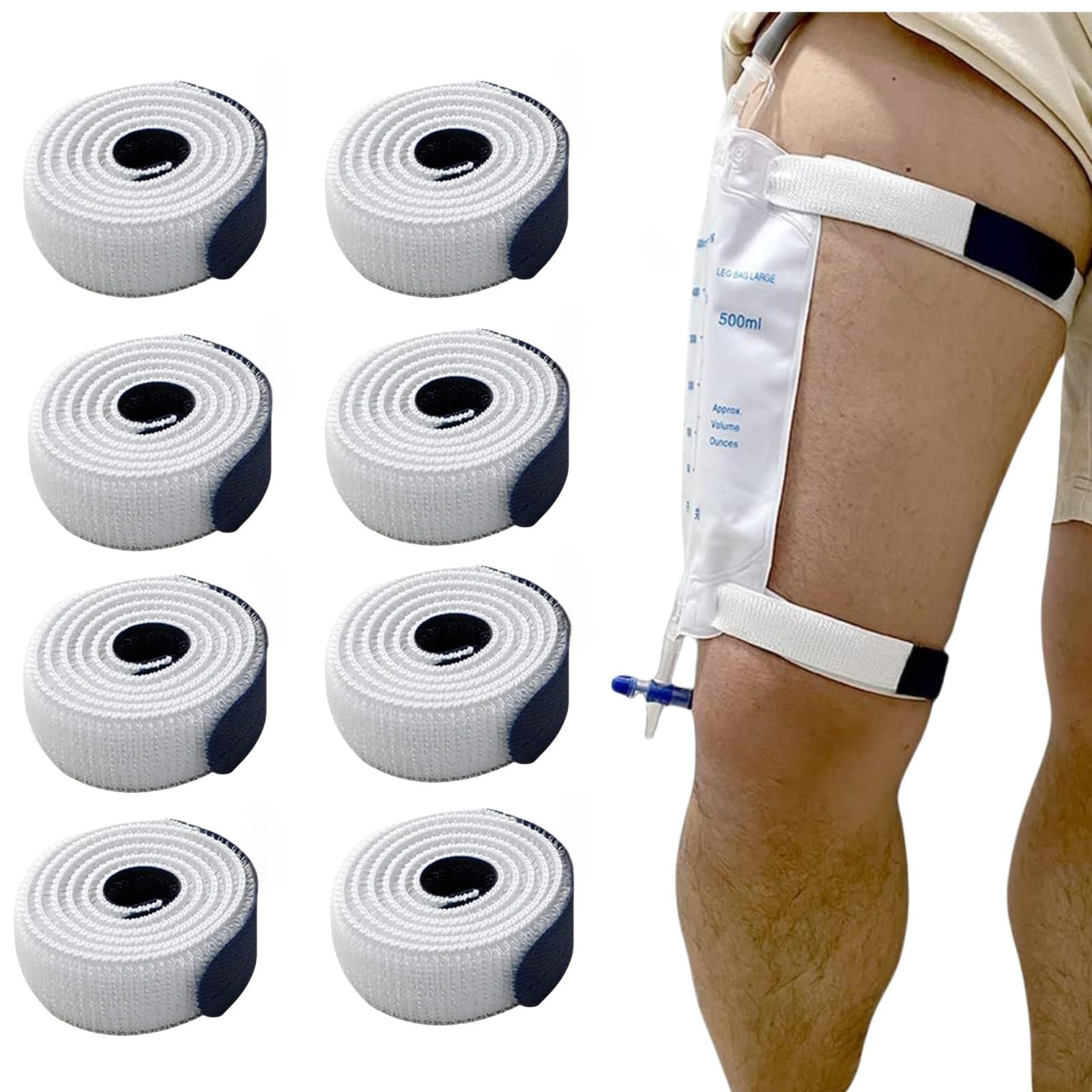 WEEOATAR Foley catheter leg band pack keeping tubing in place without adhesive.