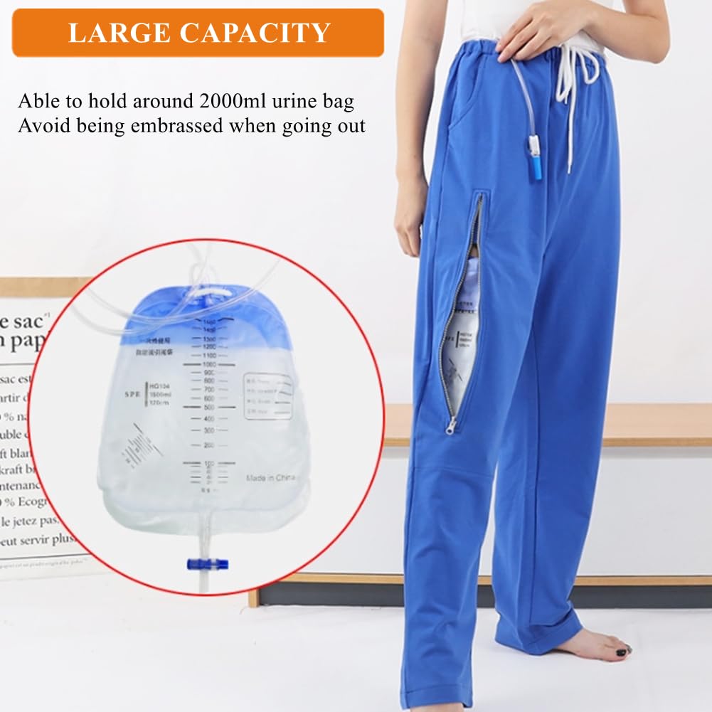 WEEOATAR soft cotton catheter pants close-up emphasizing comfort and breathable wear.