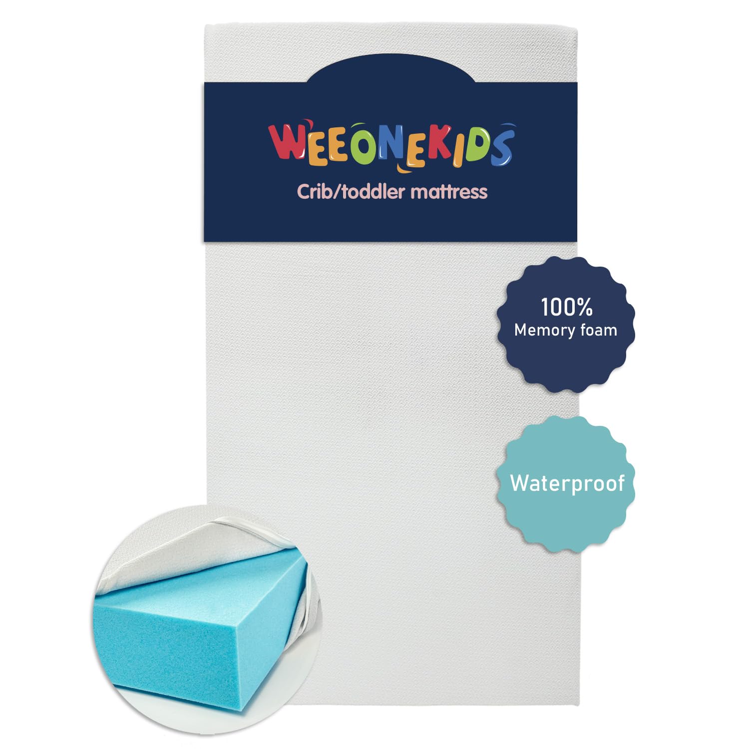 weeonekids Toddler Bed Mattress packaging ready for quick setup.