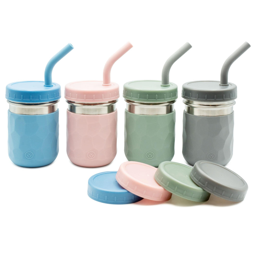 WeeSprout 2-in-1 kid cups in stainless steel for everyday use