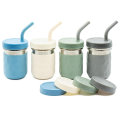 WeeSprout 2-in-1 cups with silicone straw for gentle oral development