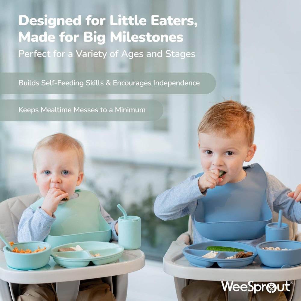 WeeSprout baby spoons designed for gentle guidance during feeding