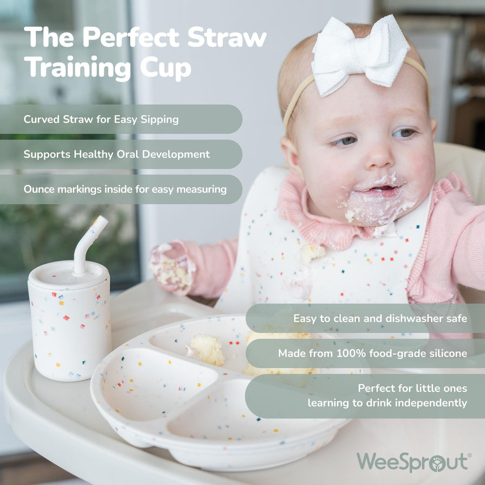WeeSprout spoons for parents feature longer handles for comfortable feeding