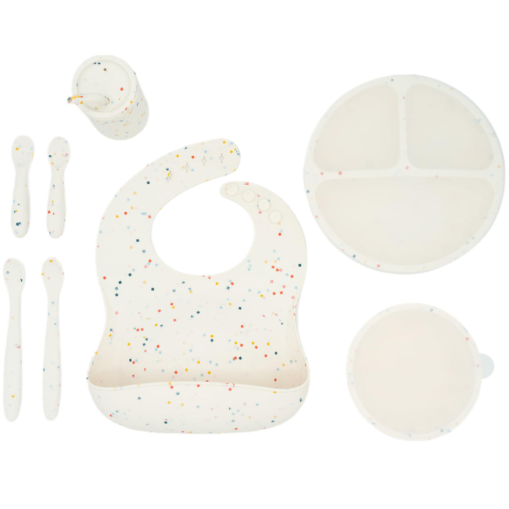 WeeSprout suction bowl with lid steadying self-feeding sessions